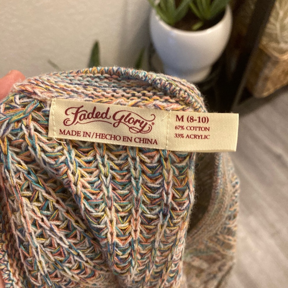 Faded Glory Multicolored Sweater Beautiful - Picture 3 of 4